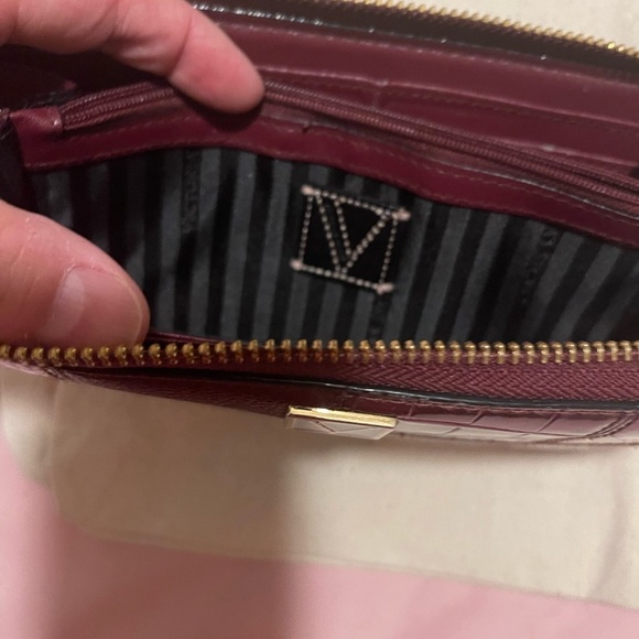 Victoria's Secret Burgundy Patchwork Wallet - Picture 3 of 8